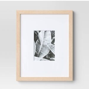 Threshold 11" x 14" Matted to 5" x 7" Poster Frame Light Wood
